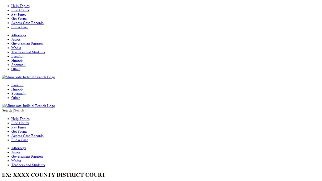 Minnesota Judicial Branch - Steele County District Court